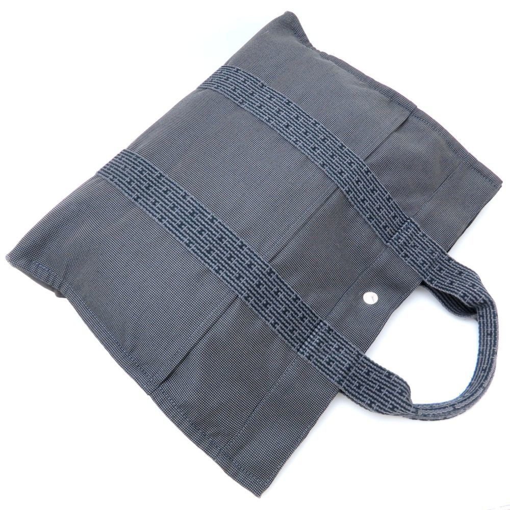 HERMES Air Line Tote MM Handbag in Nylon Canvas, Gray, Women's, 352674 - Picture 3 of 10